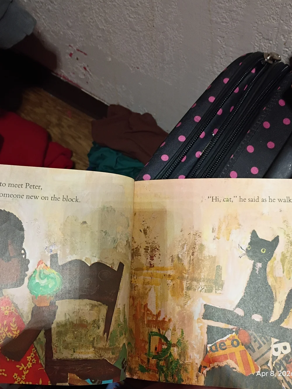 Hi, Cat! - Vintage Children’s Book (Black, Green)